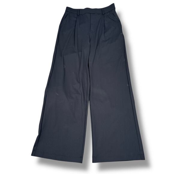 Halara High Waisted Side Pocket Work Flare Pants Women’s Medium Black NWT New - Picture 1 of 11